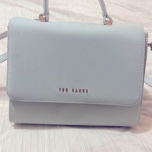 Gray Ted Baker Crossbody with Rose Gold Hardware